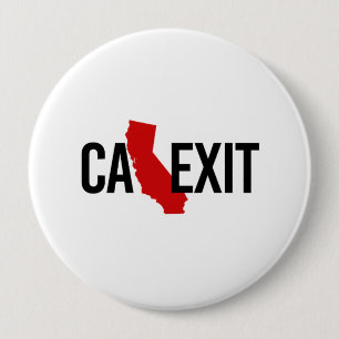 Röda Calexit - Kalifornien gå ut - - - Knapp
