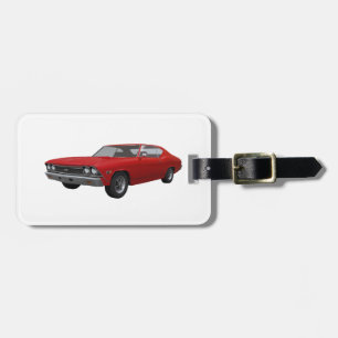 Röda Chevelle 1968 SS: Bagagebricka