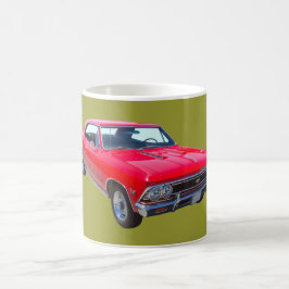 Röda Chevy 1966 Chevelle SS 396 Kaffemugg