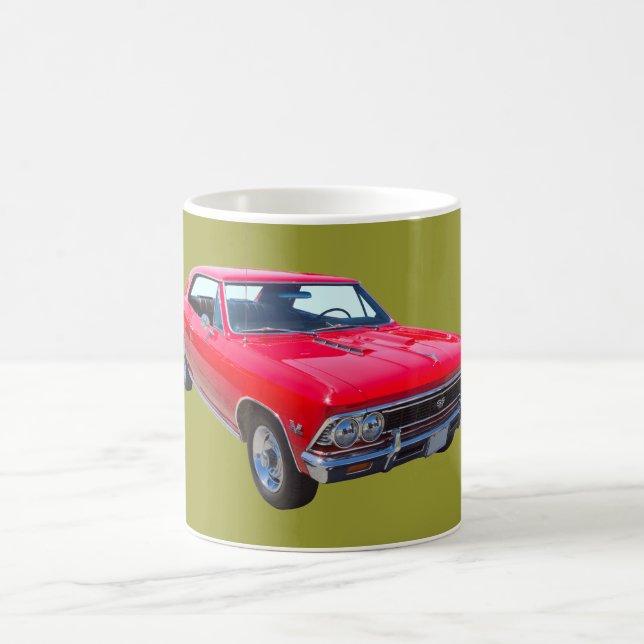 Röda Chevy 1966 Chevelle SS 396 Kaffemugg (Center)