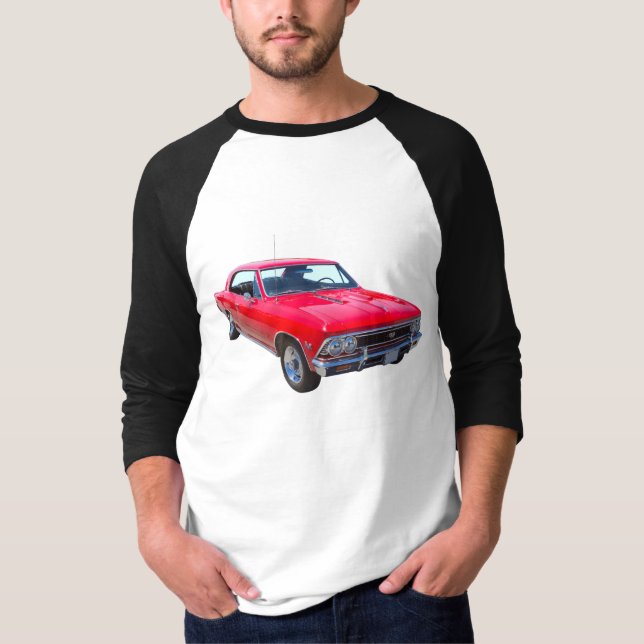 Röda Chevy 1966 Chevelle SS 396 Tee (Framsida)