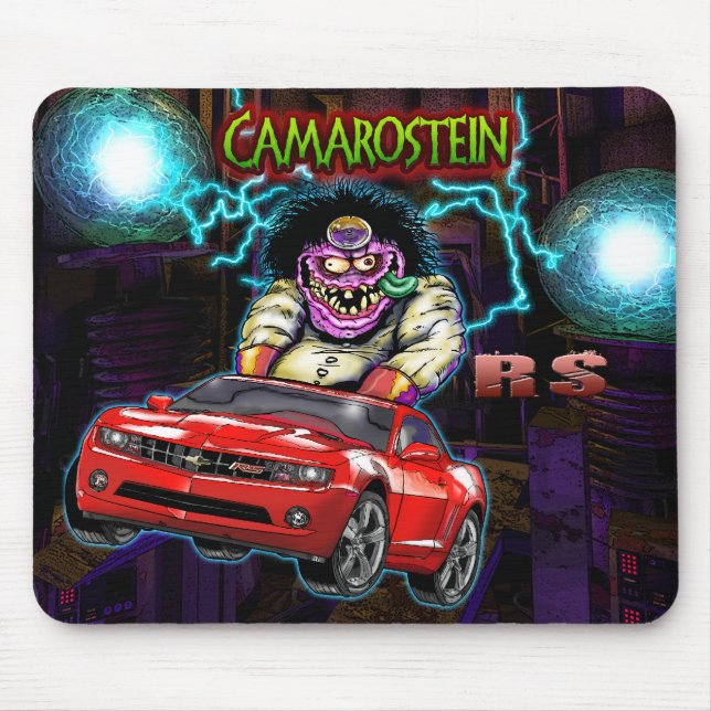 Röda Chevy Camao RS Mousepad Musmatta (Framsidan)