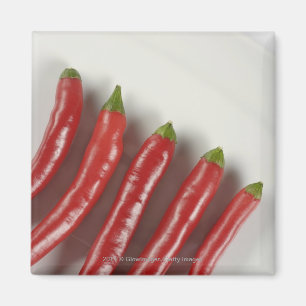 Röda chilipeppar magnet