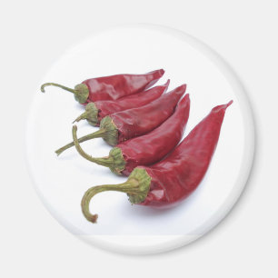 Röda chilipeppar magnet