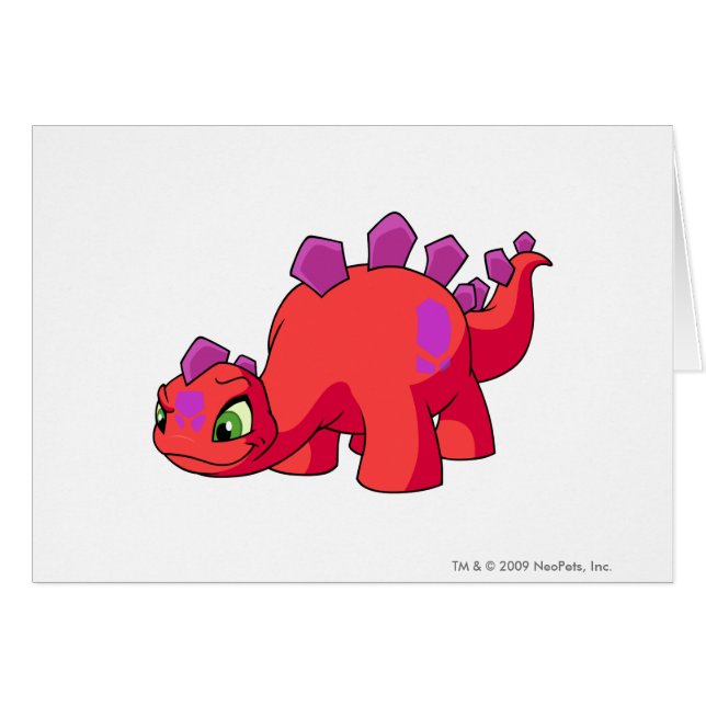 Röda Chomby Hälsningskort (Framsidan Horizontal)