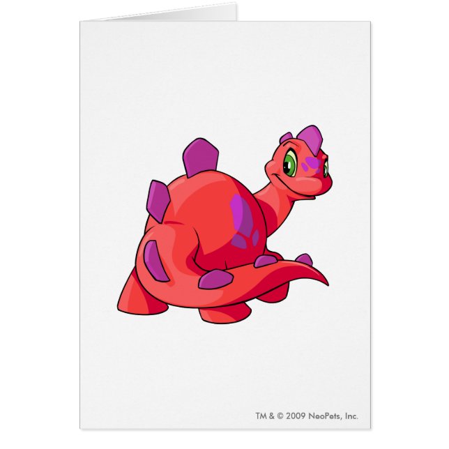 Röda Chomby Hälsningskort (Framsidan)