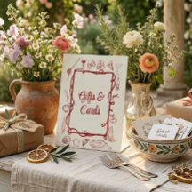 Röda Ciao Miss Italienska Bröllopsduschpresenter &