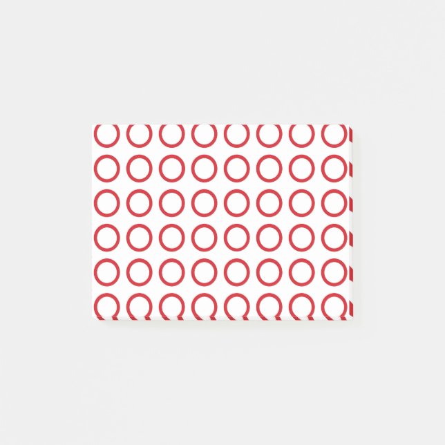 Röda cirklar post-it block (Framsida)