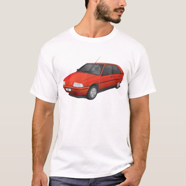 Röda Citroën BX Tee Shirt (Framsida)