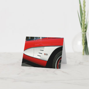 Röda Corvette - kort