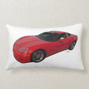 Röda Corvette Lumbarkudde