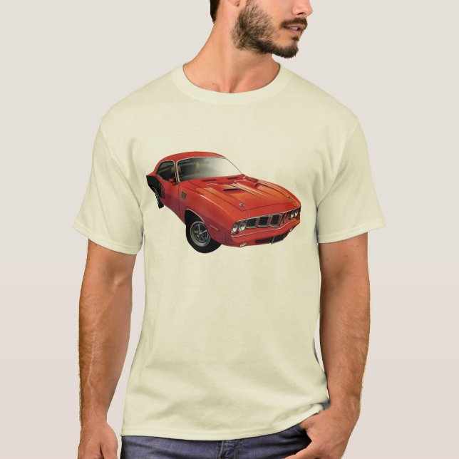 Röda 'Cuda beklär T-shirt (Framsida)