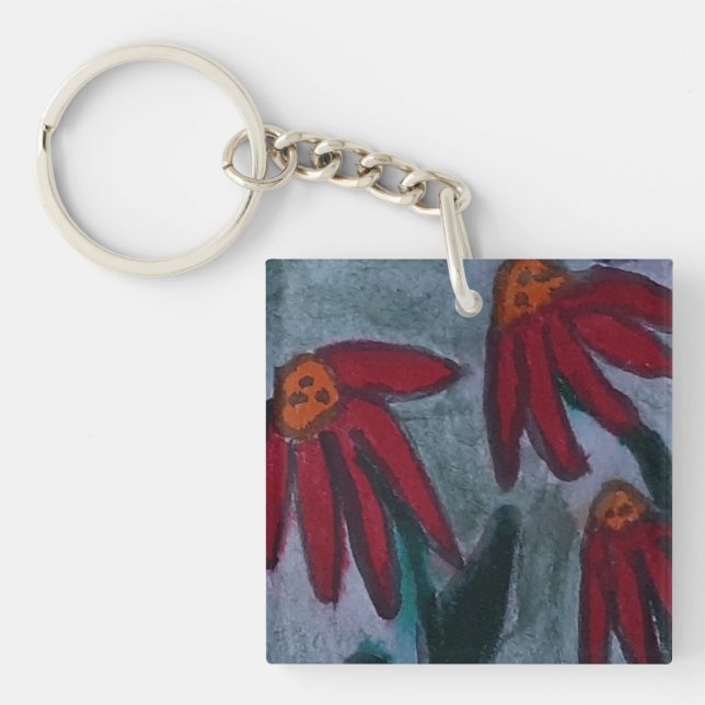 Röda Daisy akryl (Framsidan)