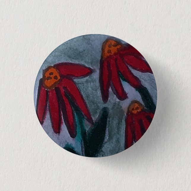 Röda Daisy Knapp (Framsida)