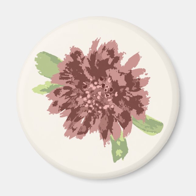 Röda Daisy Ram. Magnet (Framsidan)