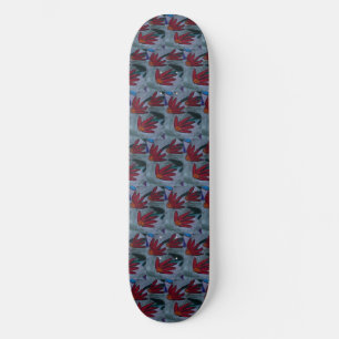 Röda Daisy Skateboard