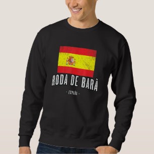 Roda de Pub Spanien ES Flagga City - Bandera Ropa  Lång Ärmad Tröja