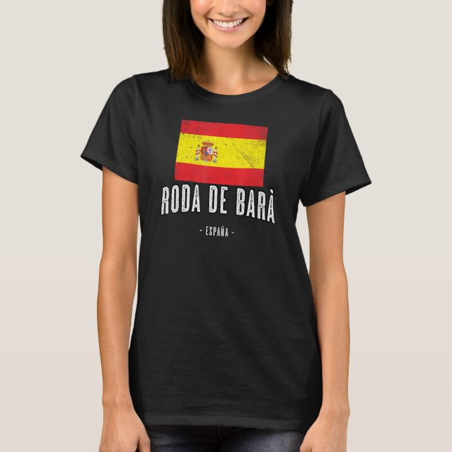 Roda de Pub Spanien ES Flagga City Bandera Ropa T Shirt (Framsida)