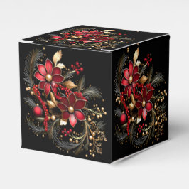 Röda dekorativa blommor, Helgdag Gift Box Presentaskar