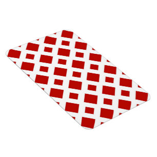 Röda diamanter på vitt magnet