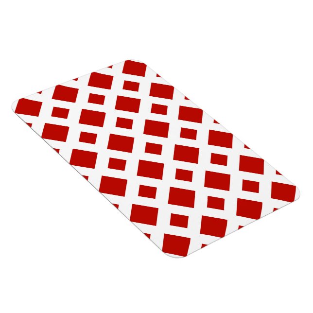 Röda diamanter på vitt magnet (Högersidan)