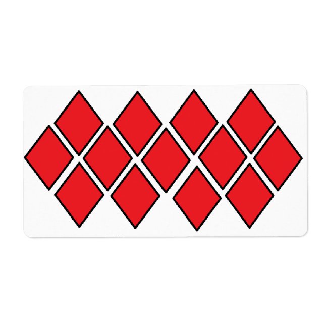 Röda diamantformer fraktsedel (Framsidan)