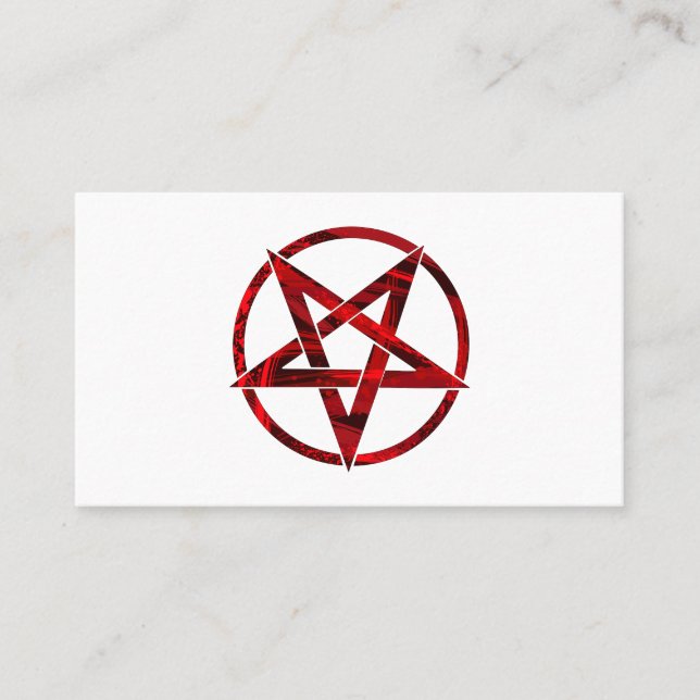 Röda Djävulens Pentagram Lojalitetskort (Framsida)