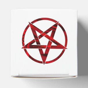 Röda Djävulens Pentagram Presentaskar