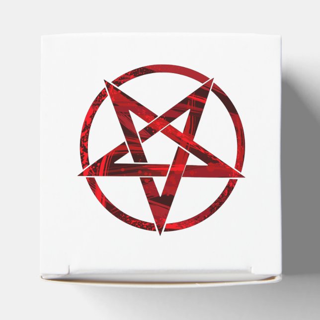 Röda Djävulens Pentagram Presentaskar (Överdel)