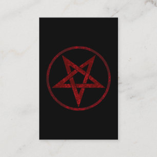 Röda Djävulens Pentagram Rabattkort