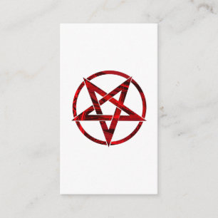 Röda Djävulens Pentagram Rådkort