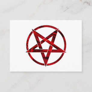 Röda Djävulens Pentagram Rådkort