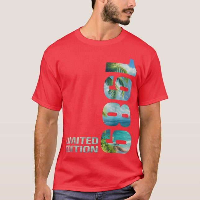 Röda Djur Kil vintage T Shirt (Framsida)