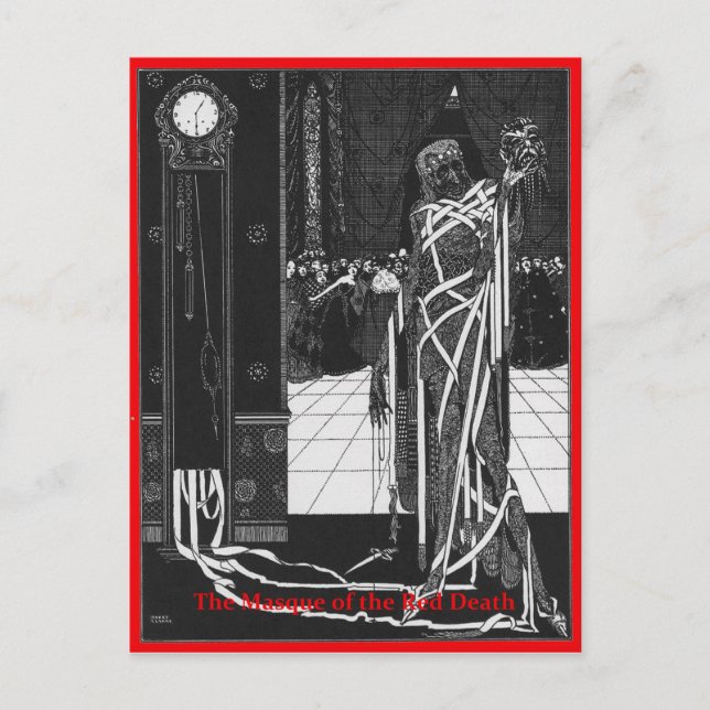 Röda dödsdödens massaker vykort (Framsida)