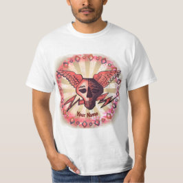 Röda Dödskalle T-Shirt