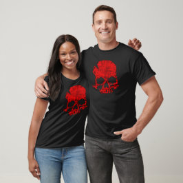 Röda Dödskalletröjor T Shirt