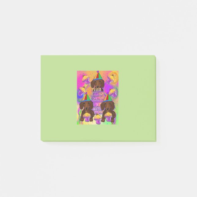 Röda Doxies Post-it Block (Framsida)