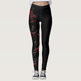 RÖDA DRAGONÅRET FÖR DRAGON LEGGINGS