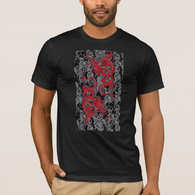 Röda drakar t-shirt (Framsida)