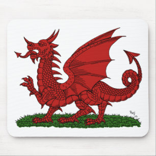 Röda Draken av Wales Musmatta