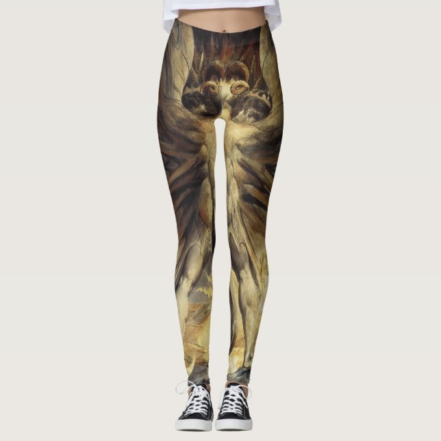 "Röda drakmer" konstverk Leggings (Framsida)