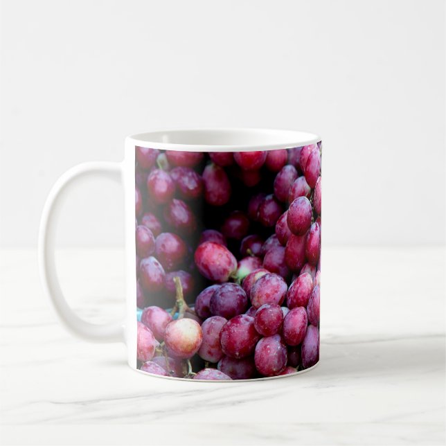 Röda druvor av vin kaffemugg (Vänster)