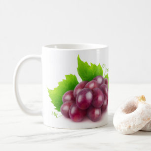 Röda druvor kaffemugg