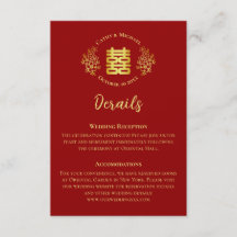 Röda dubblans lycka, blommigt kinesiska bröllop-de