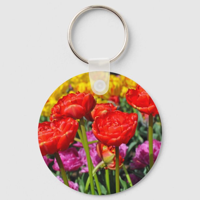 Röda dubblor nyckelring (Framsida)