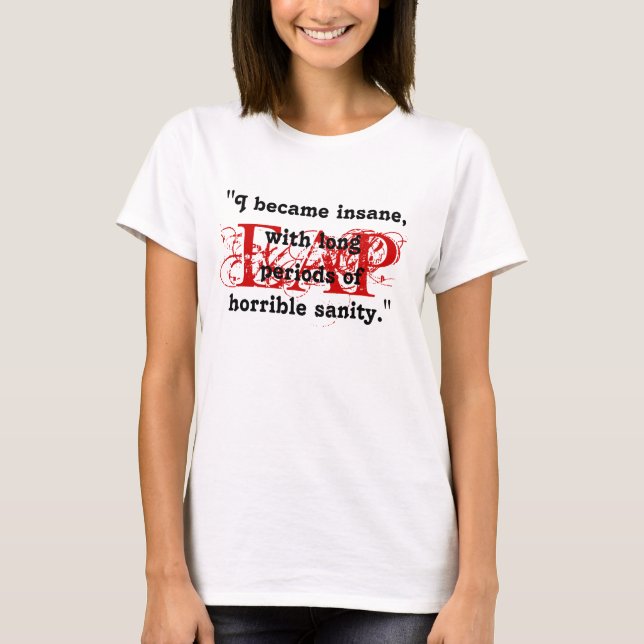 RÖDA EDGAR ALLAN POE fläktar MARKERAR Tee (Framsida)