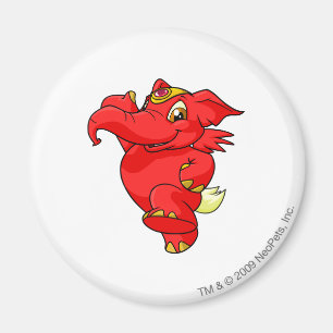 Röda Elephante Magnet