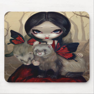 "Röda fjärilsvesslor" Mousepad Musmatta