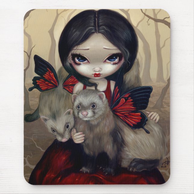 "Röda fjärilsvesslor" Mousepad Musmatta (Framsidan)