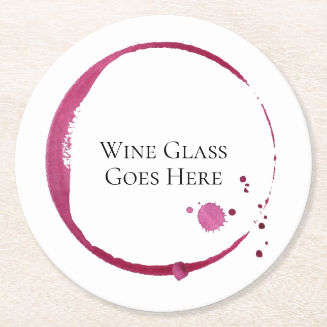 Röda fläckar och droppar runt papper underlägg upp (Framsidan)